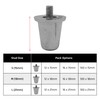 55 Sport Aluminium Replacement Rugby Studs - 12 Pack (18mm)