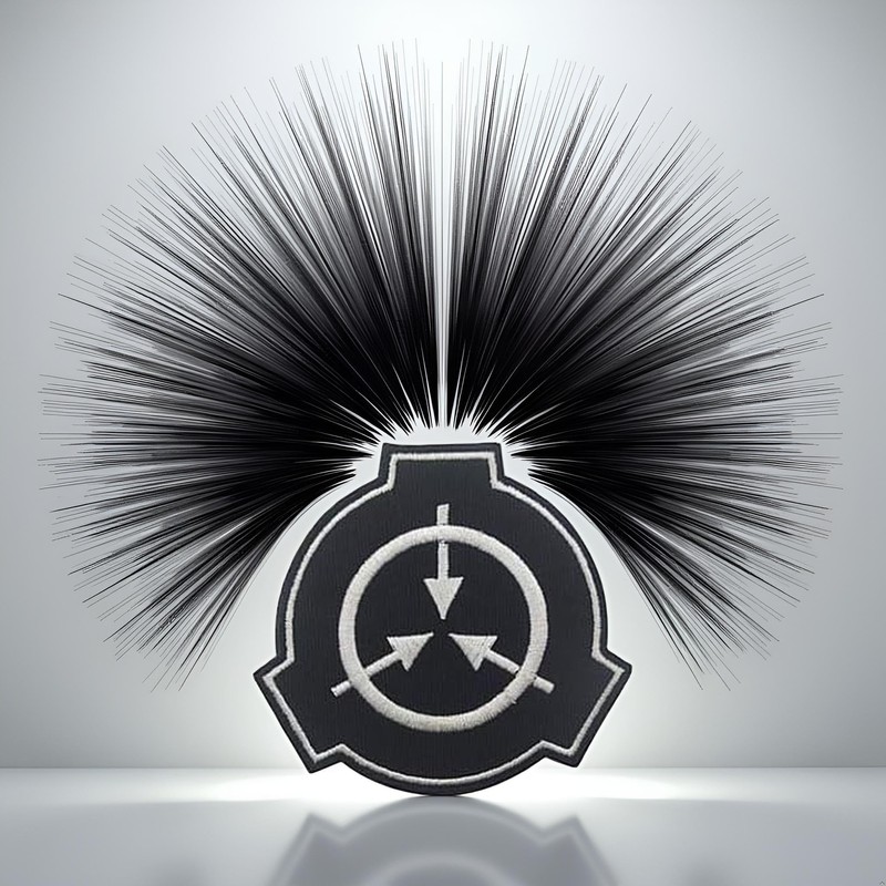 Black SCP Foundation Special Containment Procedures Foundation Logo Military Hook