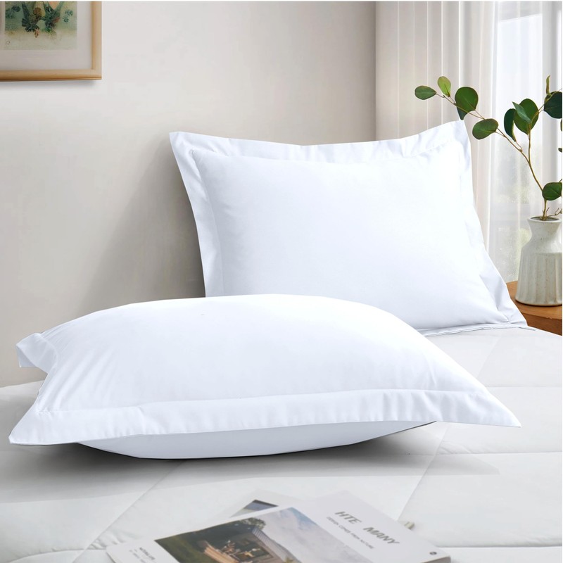LYMA Bedding Pillow Cases 2 Pack, Ultra Soft Breathable Oxford