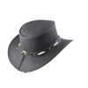 Australian Leather Cowboy HAT Western Aussie Style Bush HAT Plain