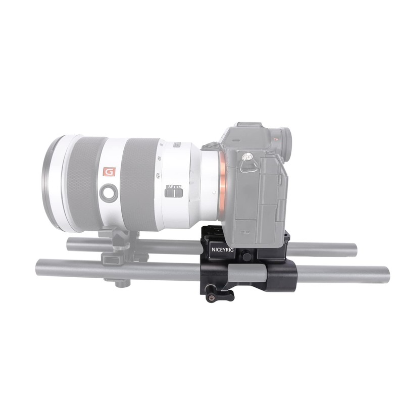 NICEYRIG Universal Base Plate Quick Release Camera Plate with 15mm