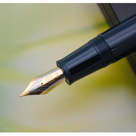 JINHAO DADAO 9019 Fountain Pen Acrylic Ink Pen with Ink Converter (Medium Nib, Dark Blue)