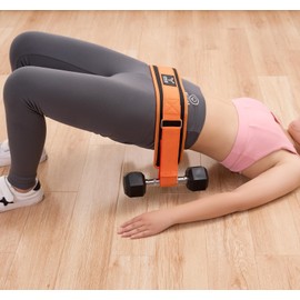 Exercise Hip Thrust Belt for Dumbbells Heavy,Hip Thruster, Dumbbell Hip Thrust Belt for Weights Hip Thrust Bar,Booty Belt for Hip Thrust Orange