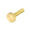 sourcing map Knurled Thumb Screws, M8x35mm Flat Brass Bolts Grip