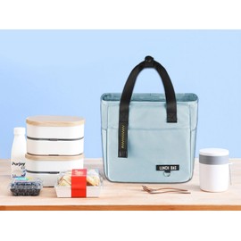 FAVORTALK Boys Lunch Bag Insulated Lunch Bags for Women Thermal Lunch Tote Bags for Men Girls Ladies Cool Bag Water-Resistant Thermal Lunch Organizer for Work School Picnic - Large Blue