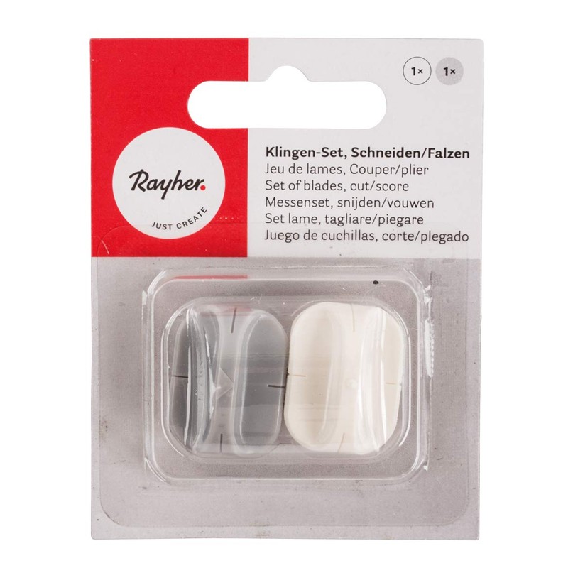 Rayher 50047000 Blade Set, 2 Pieces, 1 x Cutting Blade,