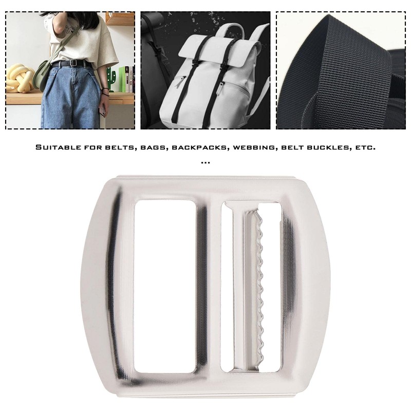 VGOL 20 Pieces Metal Sliding Buckle Replacement Ladder Lock Buckle