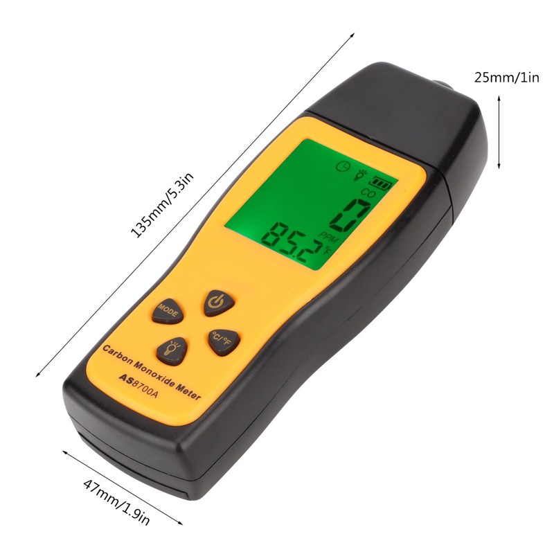 SMART SENSOR Handheld Carbon Monoxide Meter High Precision CO Gas