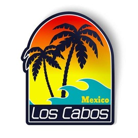 Squiddy Los Cabos Mexico - Vinyl Sticker for Car, Laptop, Notebook (5" high)