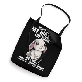 Holland Lop Bunny Stuffed Animal Plush Costume Lop Bunny Tote Bag