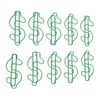 100pcs Dollar Shape Paper Clips Creatively Cute Plated Metal Bookmark
