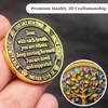 ForFine Sobriety Coin AA Coin Medallion Token Tree of Life