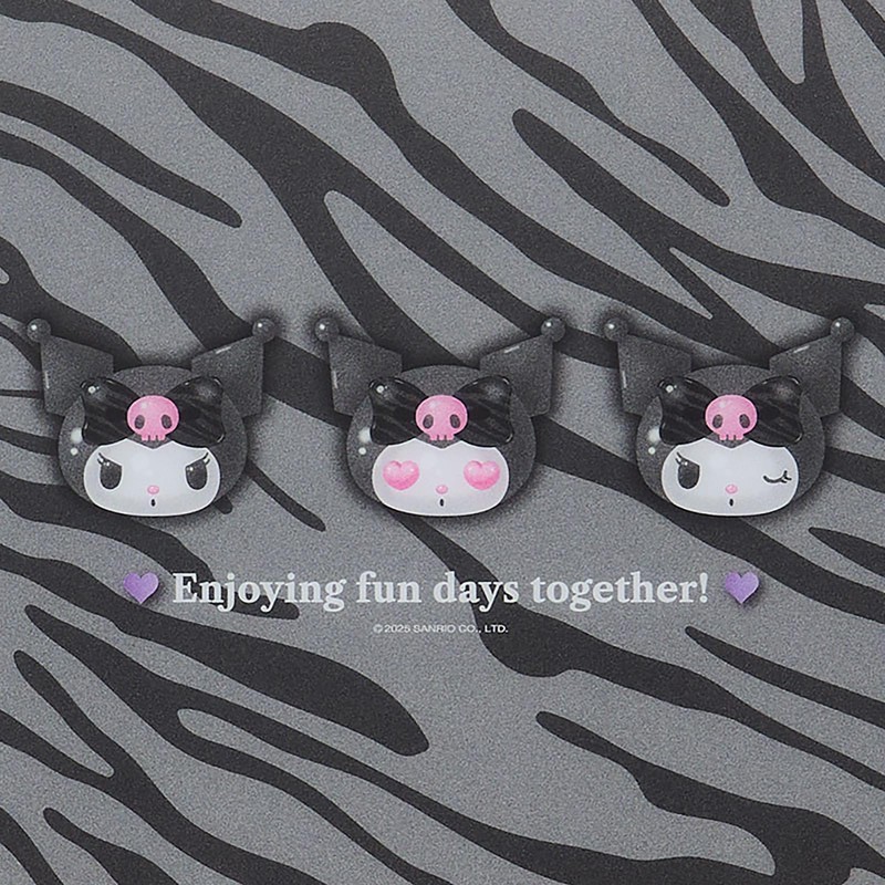 Sanrio 071544 Loose Leaf Binder (Monotone Animal), Chrome, PP, Paper,