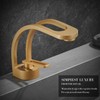 Elegant Bathroom Sink Faucet Single Hole,AUU Waterfall Vanity Sink Faucet