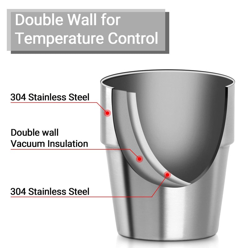 Beasea Stainless Steel Insulated Cup, 10 oz Stackable Stainless Steel