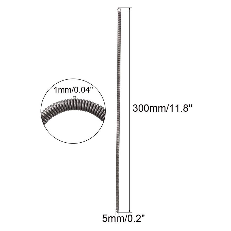 sourcingmap Extension Spring - 1mm Wire Dia , 5mm OD