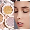 Champagne Golden Glitter Single Eye Shadows Waterproof Long Lasting Gold
