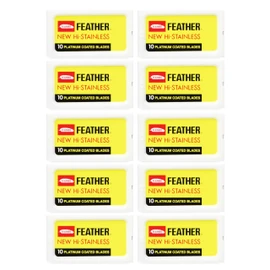 Feather - 100 Double Strand Razor Blades