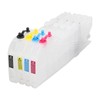 4Pcs Ink Cartridge Set Lengthen Refill Inkjet Printer Replacement Magenta