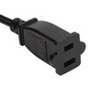 Janzoom Cable de Alimentación NEMA 1‑15P A NEMA 1‑15R, 1