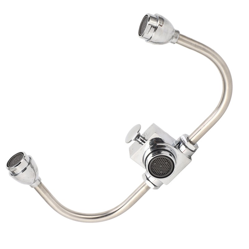 Faucet Mounted Eyewash Station Double Nozzle Emergency Eye Wash Unit
