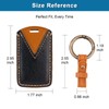 for Mazda Key Fob Cover Leather Key Case Holder Keychain