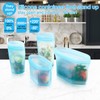 Reusable food container silicone bag, Upgrade second generation 6 Pcs