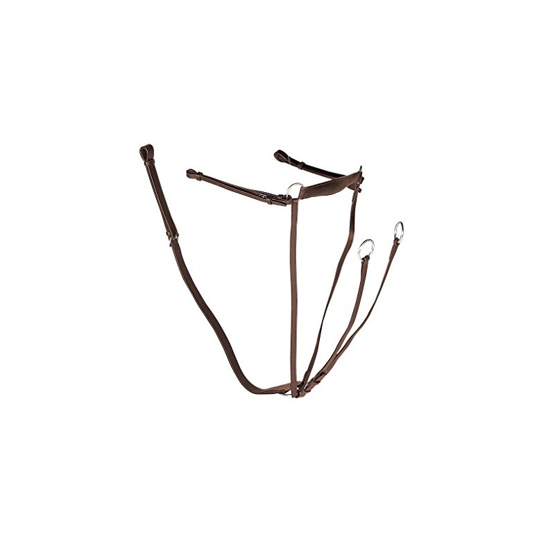 Gallop Economy Leather Breastplate Martingale, Pony Size, Brown