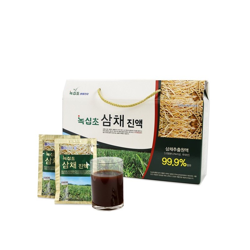 Noksipcho 삼채명가 녹십초 국산 삼채진액 1박스 (80mlx30포) / 식이유황함유 삼채