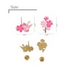 KaminoKa Cherry Blossom and Folding Cranes, Pin Badge, Illustration Style,