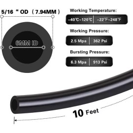 Lencool Racing Nylon Air Line 5/16" OD Pneumatic Nylon Tube 10FT 33FT 50FT 100FT Brake Tubing - 5/16" OD 10ft