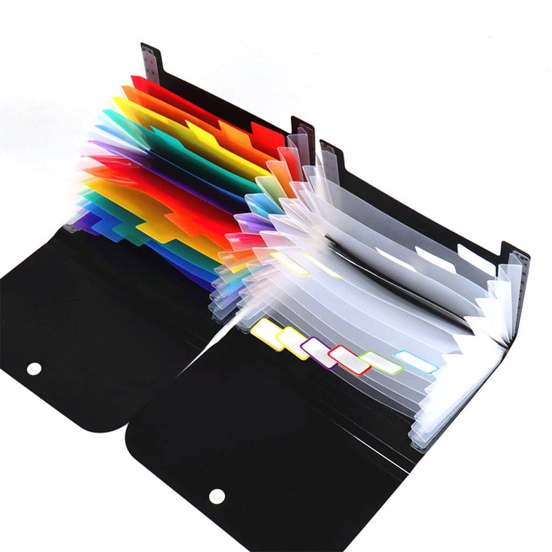 MinnowXY Small File Wallet Receipt Folder Accordion Folder 7-Layer 13-Layer