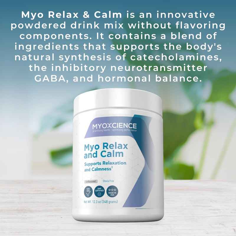 MYOXCIENCE Myo Relax & Calm | Myo-Inositol, L-Theanine, Taurine, Magnesium