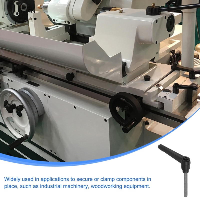 sourcing map 2pcs Clamping Lever Handles, M6 x 50mm 304