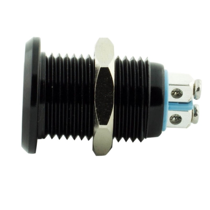 Alpinetech 12mm 1/2" Amber 12V LED Metal Indicator Pilot Custom