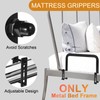 SlideStopper Gripper - Non Slip Mattress Holder for Metal Bed