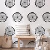 Boho Flowers Wall Stencils, Reusable Template for Painting Large Pattern