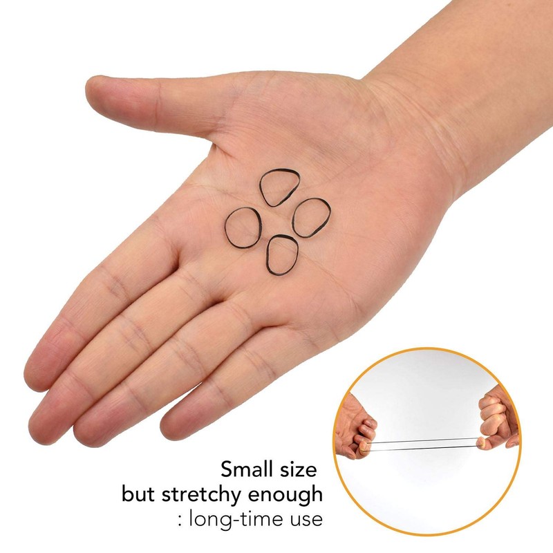 1000 Multi Pack Essential Mini Hair Rubber Elastics for Kids