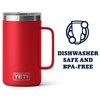 YETI Rambler 24 oz Mug, Vacuum Insulated, Stainless Steel with