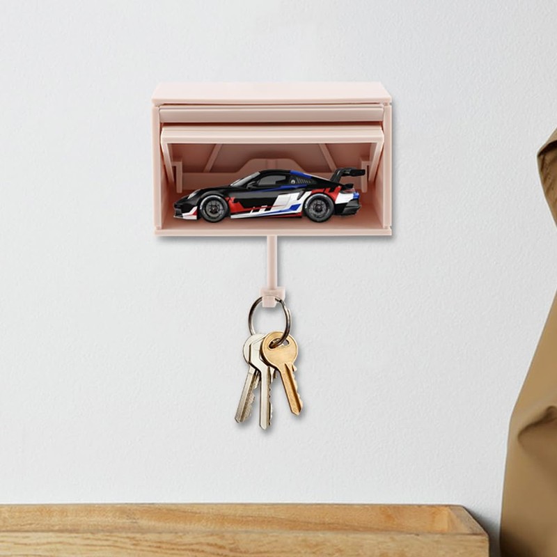 Velarionna Car Garage Key Holder with Opening Door, 3D Key