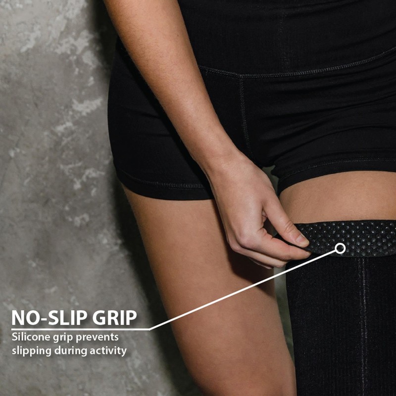 Zensah Thigh Compression Sleeve - Support for Pulled Hamstring, Quad