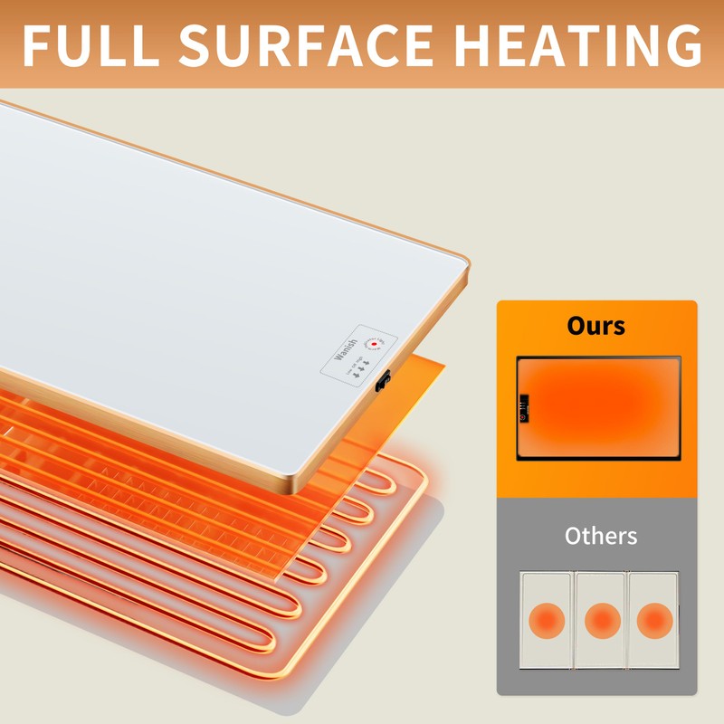 Electric Warming Tray (Extra Long 40"x12")，Food Warmers for Parties Buffet