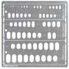 Tamiya 74154 Craft Tool Series No. 154 Modeling Template (Oval