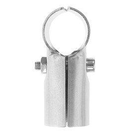 Laroal 2pcs T-Shaped Pipe Clamp Connector 25mm Stainless Steel Two-Way Pipe Joint 69.5x27.5mm for Clothes Racks Fencing Support Rails and DIY Pipe Projects