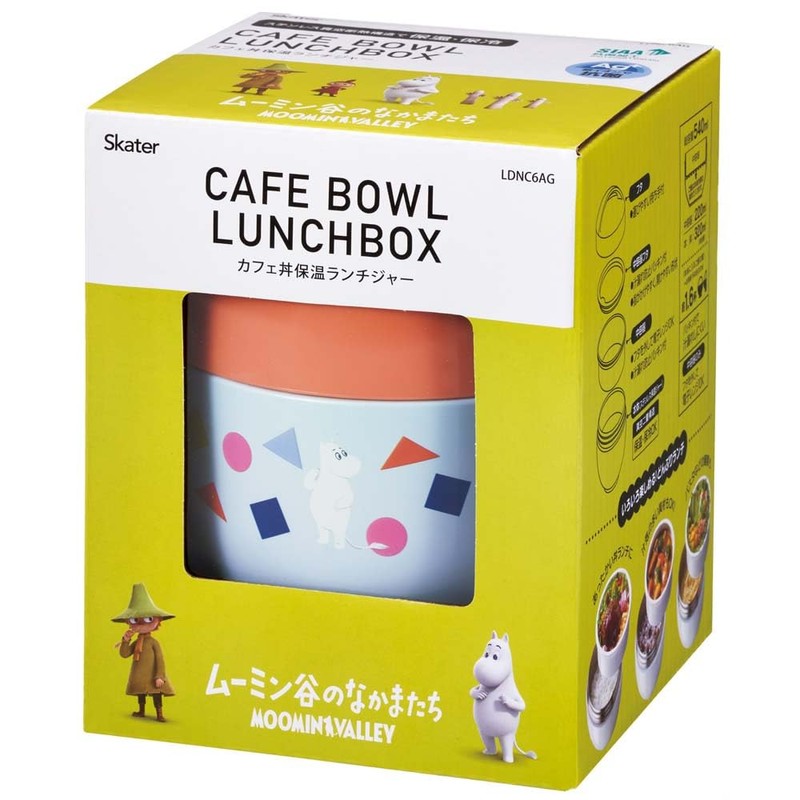Skater LDNC6AG-A Antibacterial Insulated Lunch Box, Bowl Shape, Lunch Jar,