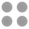 4 PCS Silver Round Cup Coasters, 10cm Stainless Steel Coasters,