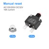 MECCANIXITY Circuit Overload Protector 18A AC125/250V DC32V Push Button Thermal