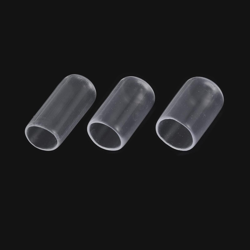 sourcing map 30pcs Round Rubber End Caps 9/32" 3/8" 1/2"(7mm