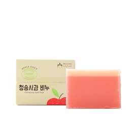 Cheongsong Apple Natural Soap 90g (CP+MP Soap) Fragrant Cheongsong Apple Fragrance / 청송사과 천연비누 90g (CP+MP비누)향긋한 청송사과향