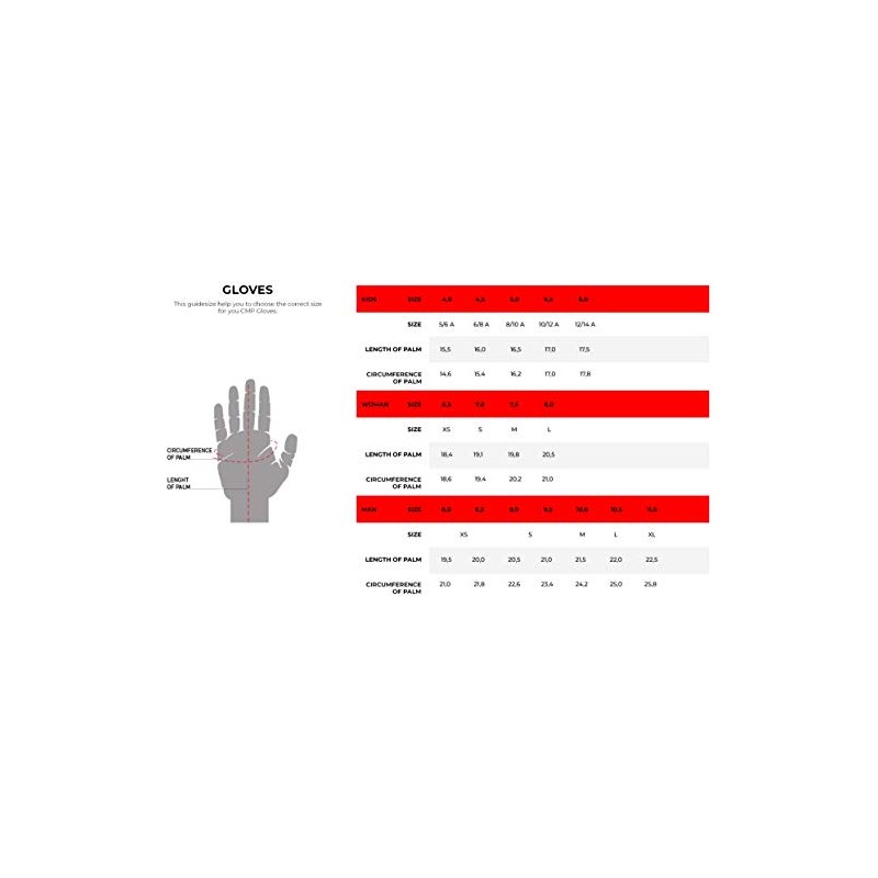 CMP Women's Gloves, Womens, Handschuhe, nero